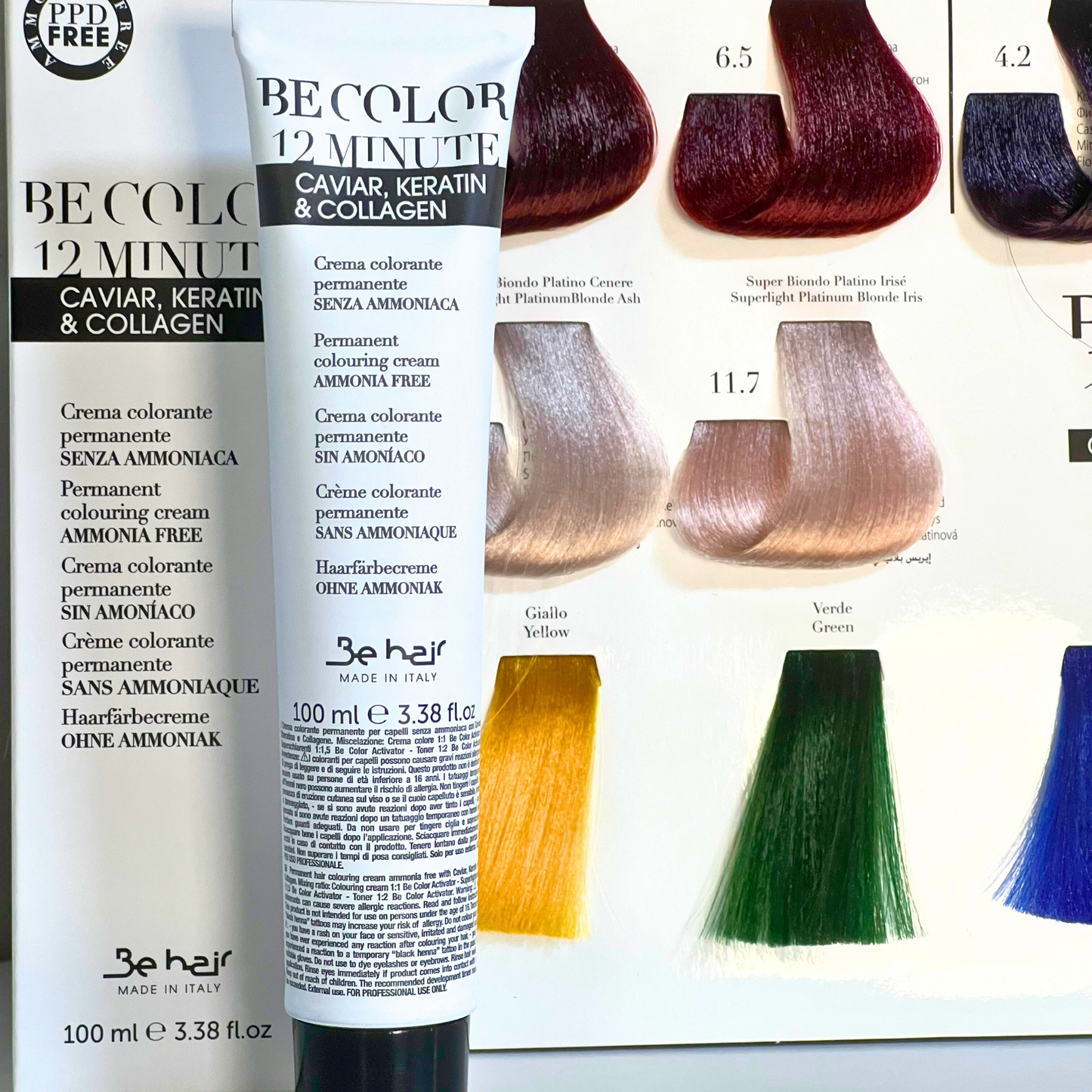 Be Color Crème Colorante - Caviar, Keratin et Collagen - sans ammoniaque