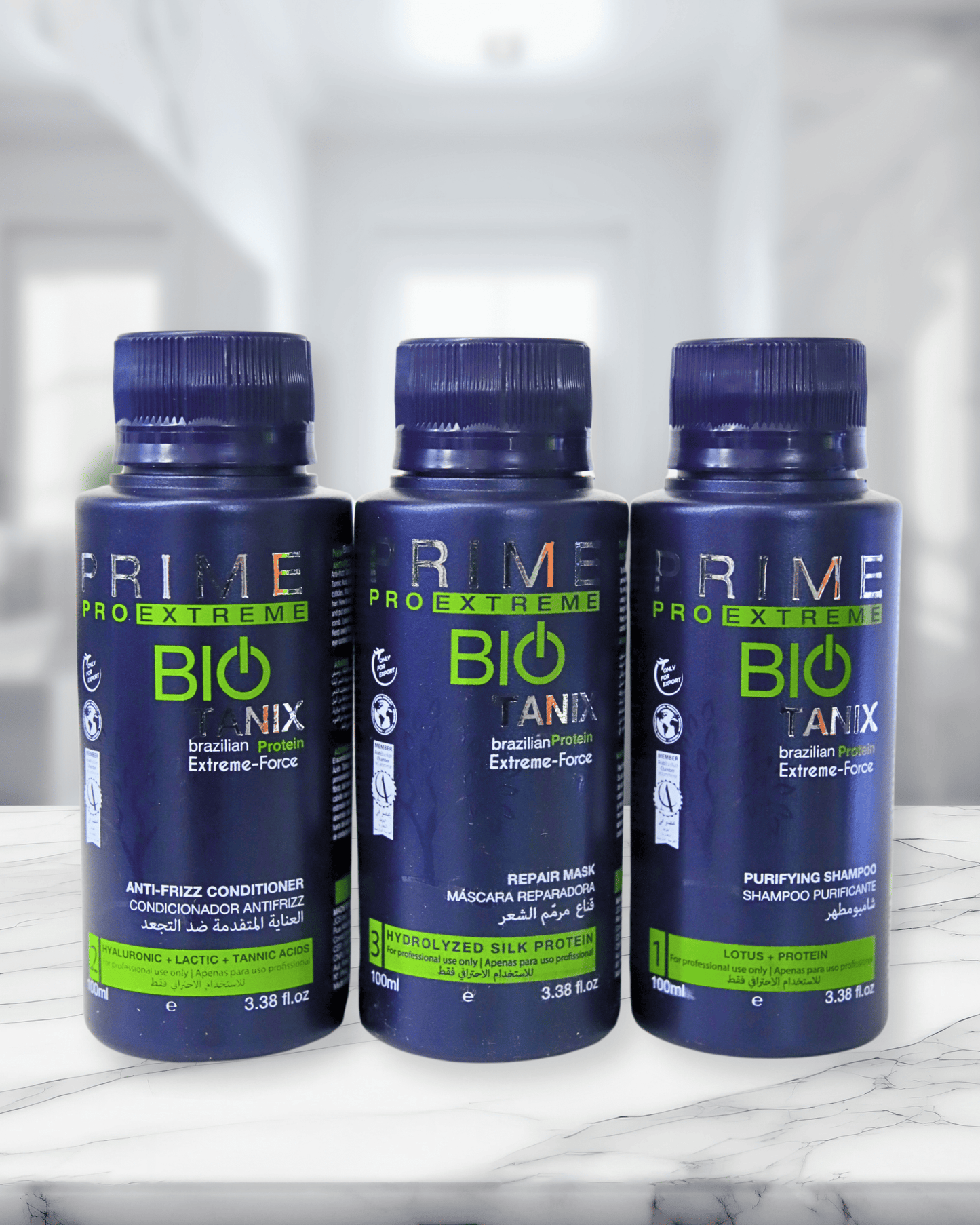 Lissage prime bio tanix kit 3x100ml - Sans formole étape par étape