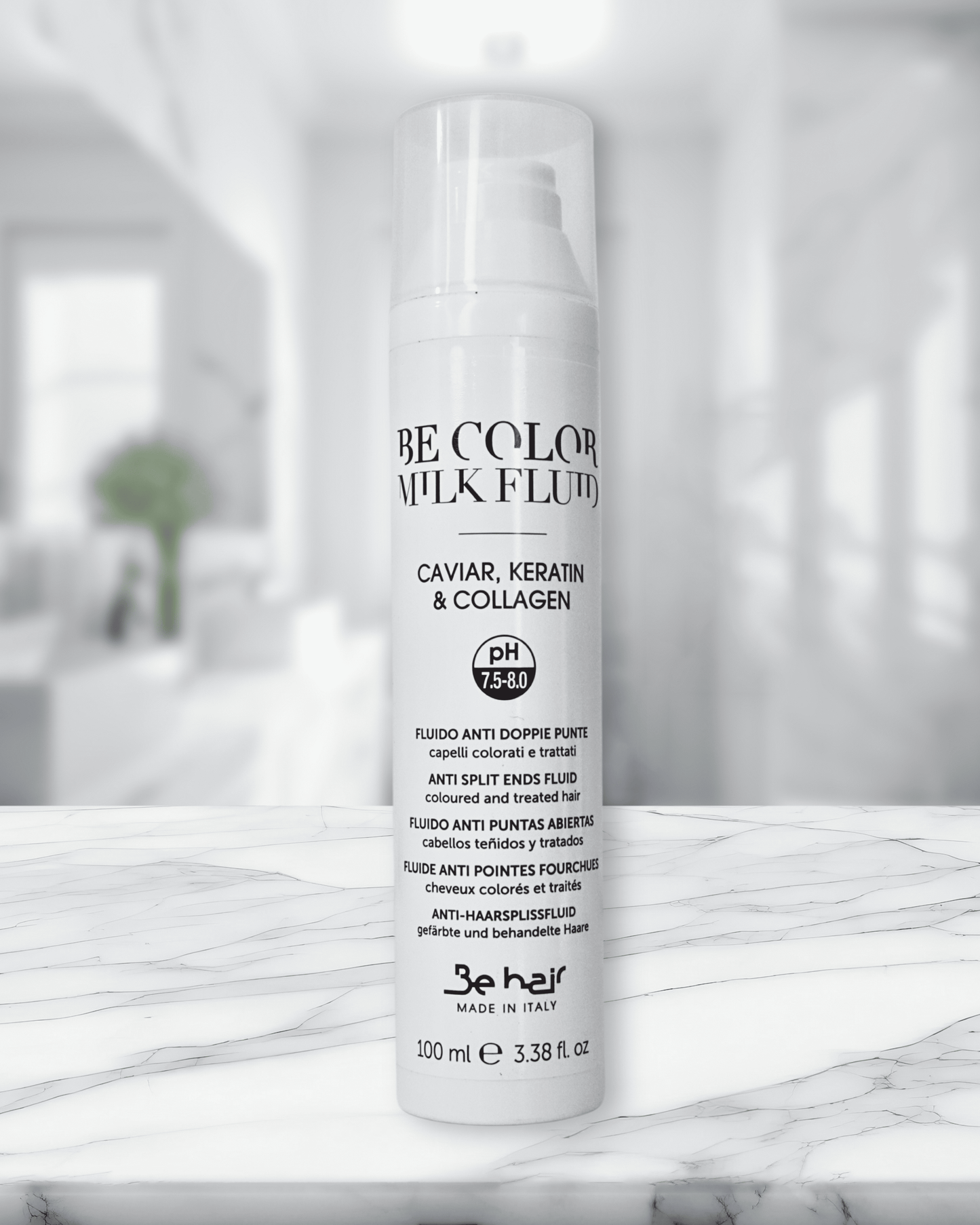 Be Color milk fluid 100 ml - Caviar, Keratin et Collagen - Anti fourche sans rasage