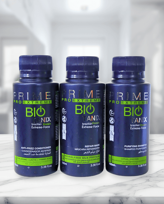 Lissage prime bio tanix kit 3x100ml - Sans formole étape par étape