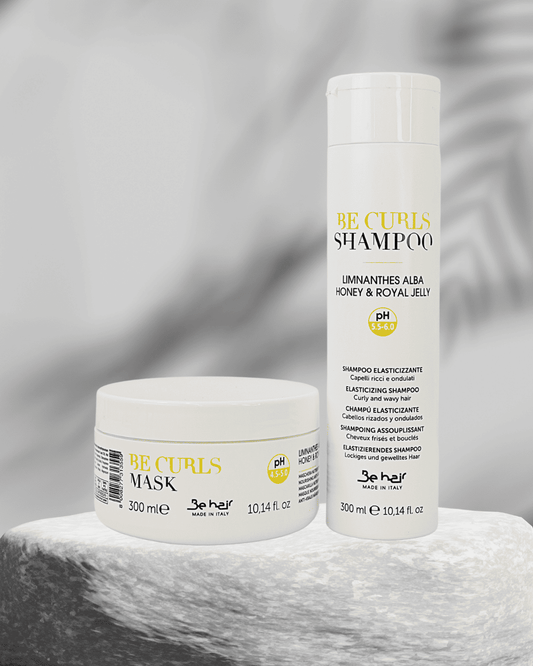 Be Hair Be curls ( Pour cheveux bouclés ) DUO mask et shampoo 300 ml - Caviar, Keratin et Collagen - Sans sulfates - sans parabenes