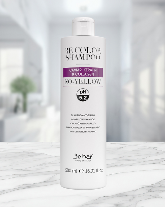 Be Hair Be Color Shampoo Anti jaune 500 ml - Caviar, Keratin et Collagen