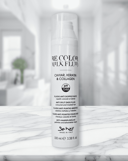 Be Color milk fluid 100 ml - Caviar, Keratin et Collagen - Anti fourche sans rasage