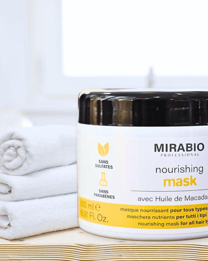 Mirabio nourishing (shampoo+Mask) - Sans sulfates - sans parabenes - sans sel