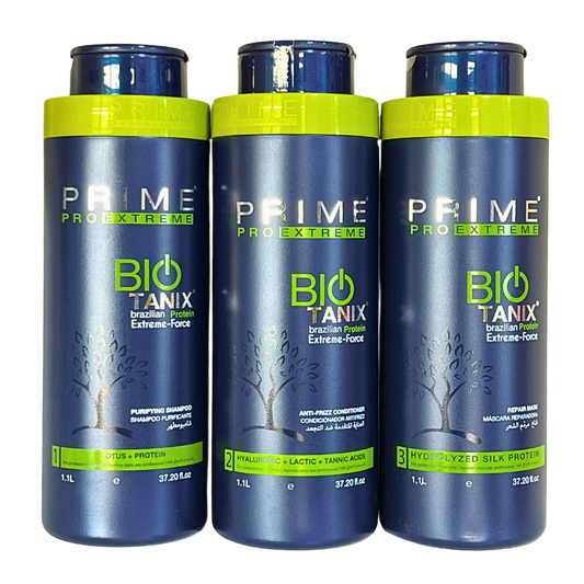 Bio tanix extreme hair protein treatment kit 3 x 1.1 L - sans formol sans odeur désagréable - autorisé par la ministère de santé